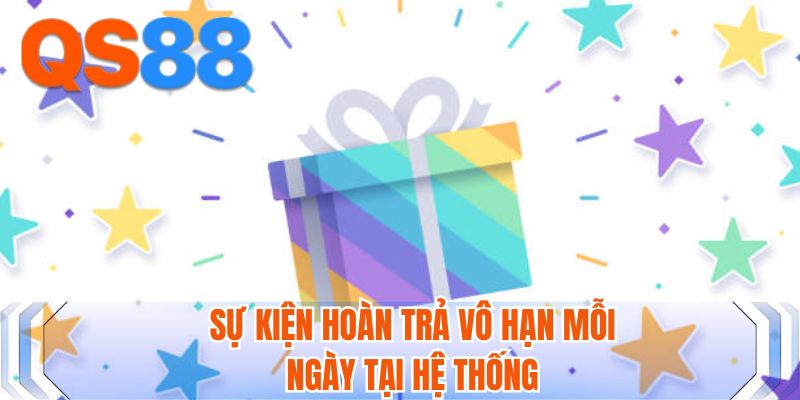Sự kiện hoàn trả vô hạn mỗi ngày tại hệ thống